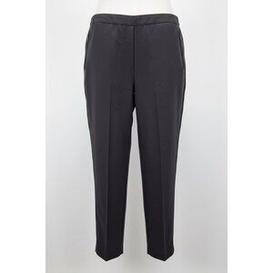 Zac & Rachel Woman 20W Pull On Dress Pants Dark Gray Stretch Zip Pockets